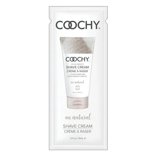 Shave Cream Au Natural 05 fl oz 15mL FOIL Coochy Dildos