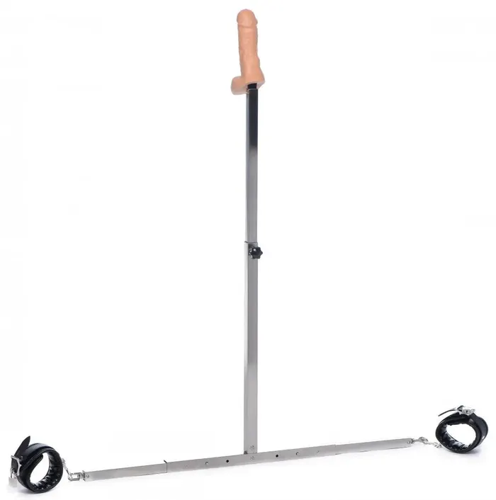 Squat Anal Impaler with Spreader Bar and Cuffs XR Brands Male Sex Toys
