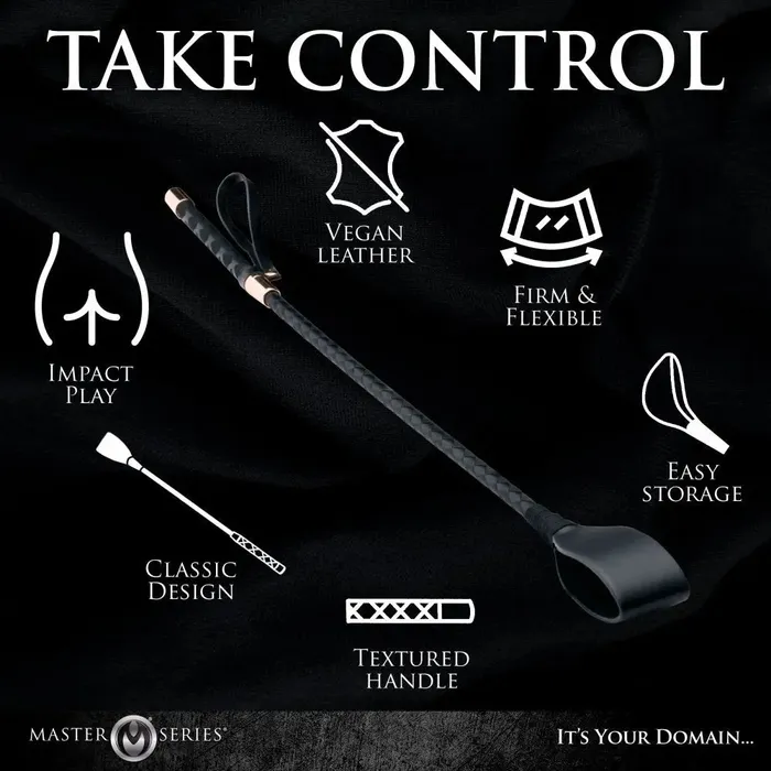 Stallion Riding Crop 24 Inch BDSM Impact Play Crop XR Brands Anal
