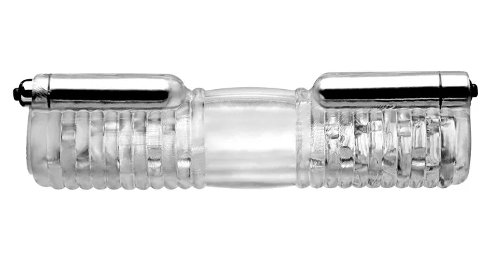 Tom of Finland Head to Head Vibrating Sleeve XR Brands Tom of Finland Male Sex Toys