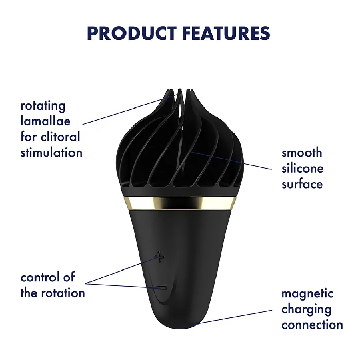 Vibrators Satisfyer Satisfyer Sweet Treat Vibrator GoldBlack