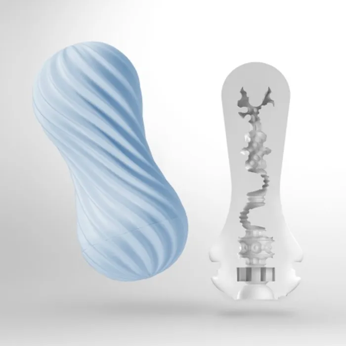 Vibrators Tenga FLEX BUBBLY BLUE