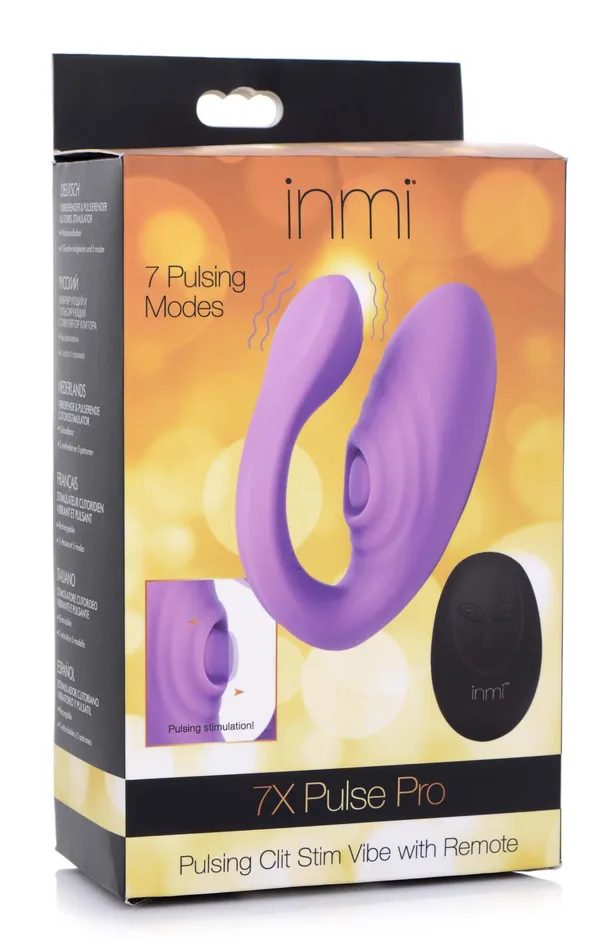 XR Brands inmi 7x Pulse Pro Pulsating and Clit Stim Vibe With Remote Vibrators XR Brands inmi 7x Pulse Pro Pulsating and Clit Stim Vibe With Remote Vibrators