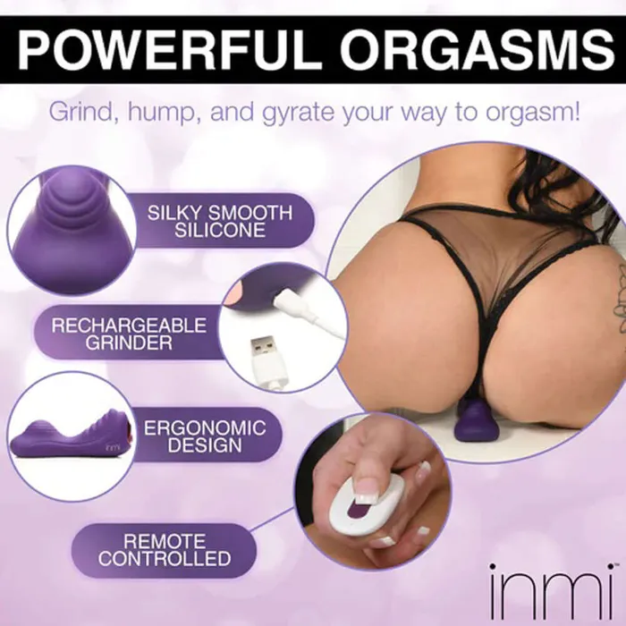 XR Brands inmi Vibrators Vibrating Silicone Grinder Purple XR Brands inmi Vibrators Vibrating Silicone Grinder Purple