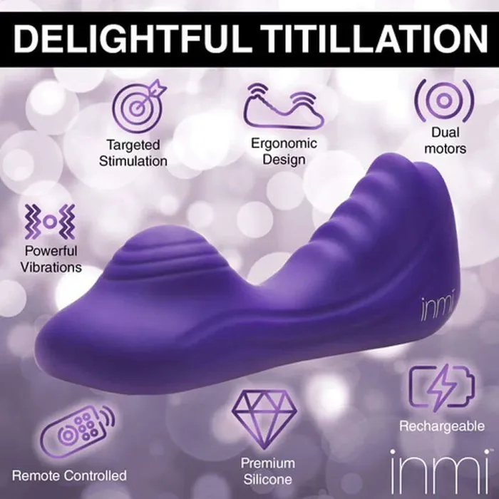 XR Brands inmi Vibrators Vibrating Silicone Grinder Purple XR Brands inmi Vibrators Vibrating Silicone Grinder Purple
