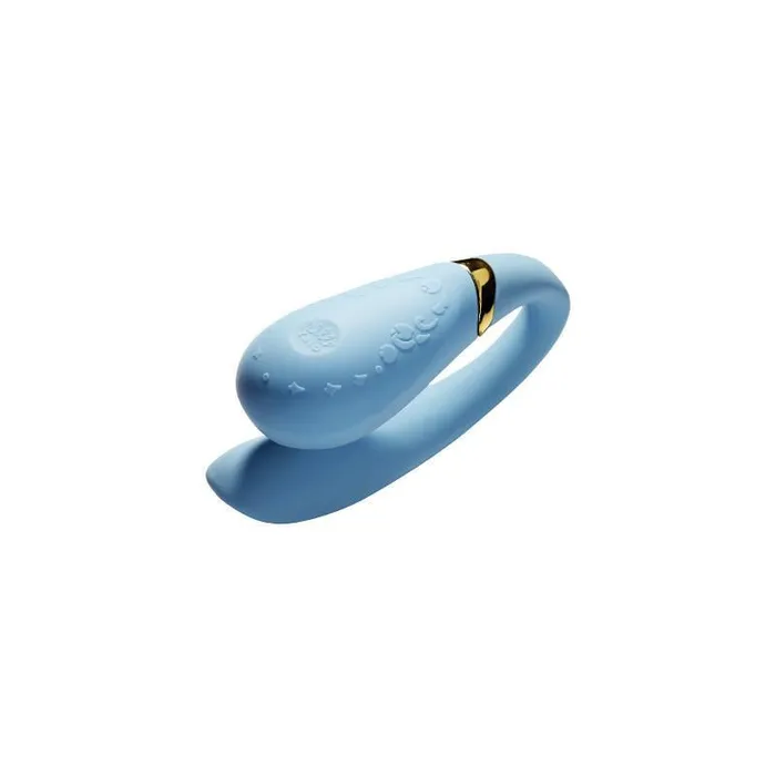 ZALO Fanfan Appcontrolled Rechargeable Couples Massager Royal Blue ZALO Vibrators