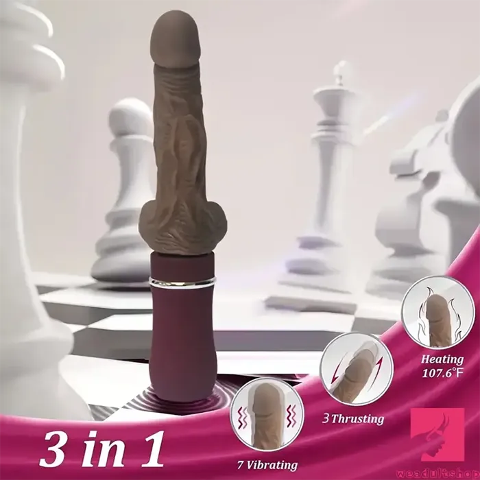 106in Large Vibrating Thrusting Big Silicone Soft Heated Dildo Machine Weadultshop Female Sex Toys
