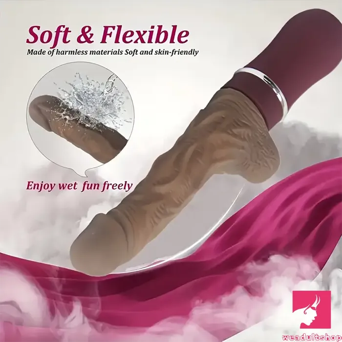106in Large Vibrating Thrusting Big Silicone Soft Heated Dildo Machine Weadultshop Female Sex Toys