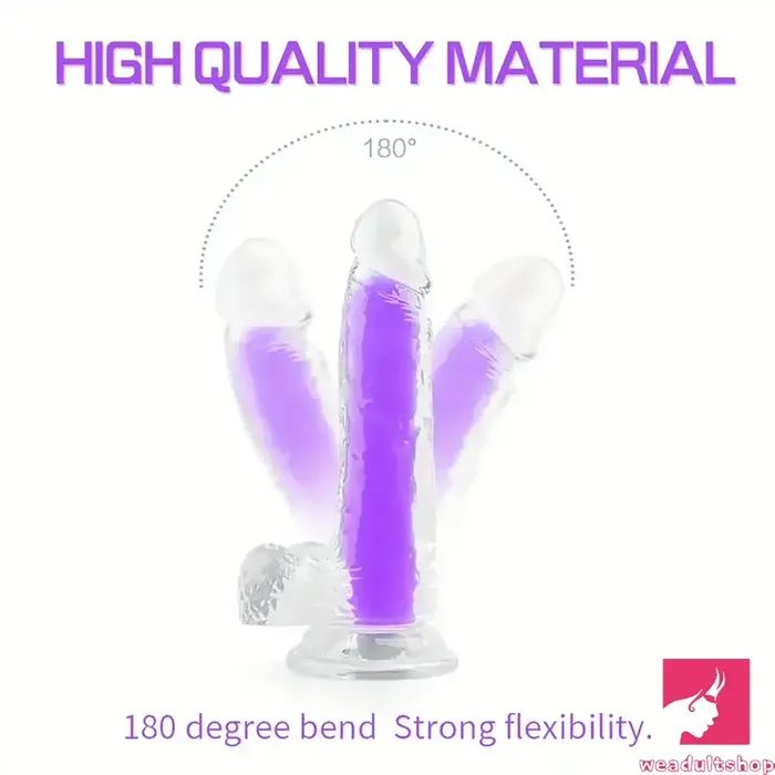 708in 807in TPE Double Layer Glowinthedark Realistic Clear Dildo Weadultshop Dildos