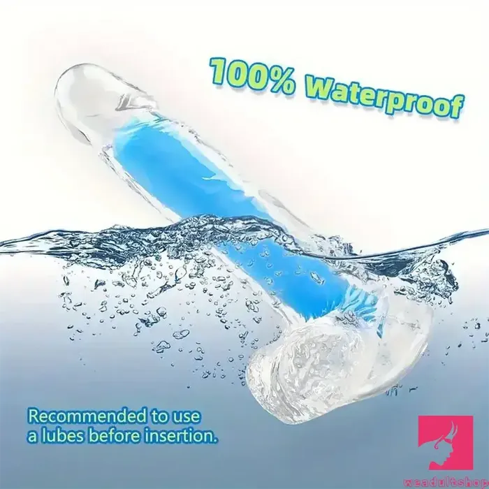 708in 807in TPE Double Layer Glowinthedark Realistic Clear Dildo Weadultshop Dildos