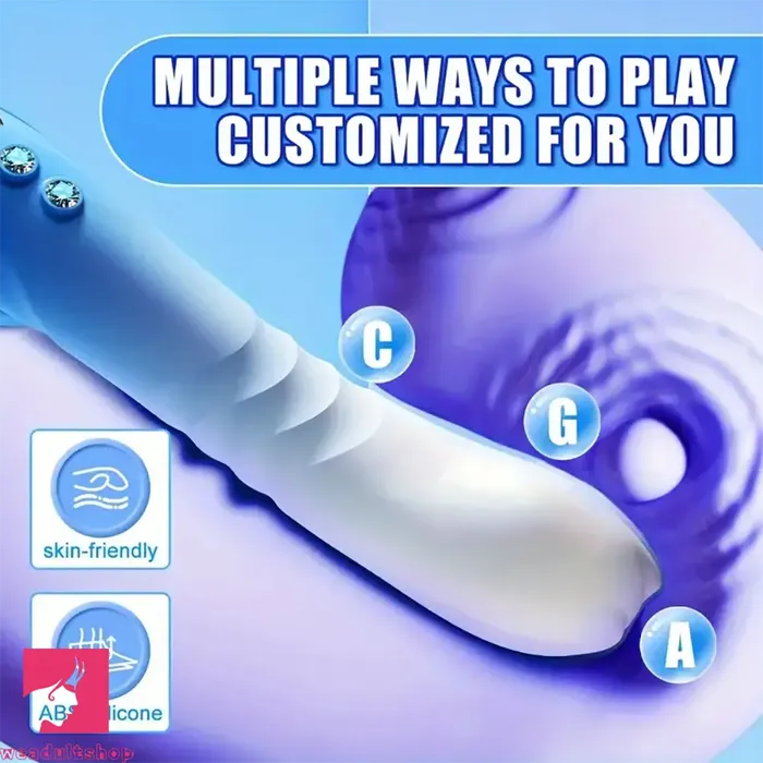 866in Thrusting Vibrating Automatic Big Silicone Soft Pleasure Dildo Weadultshop Female Sex Toys