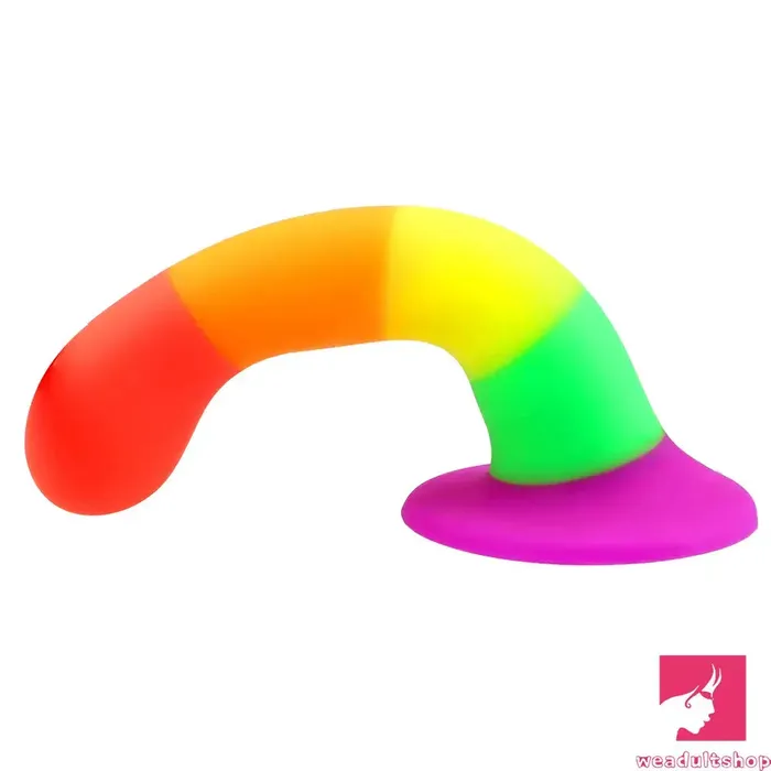 Anal 689in Colorful Silicone Soft Rainbow Dildo For Anal Vaginal Orgasm Weadultshop