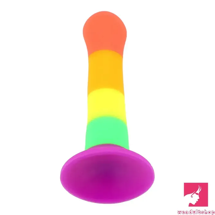 Anal 689in Colorful Silicone Soft Rainbow Dildo For Anal Vaginal Orgasm Weadultshop