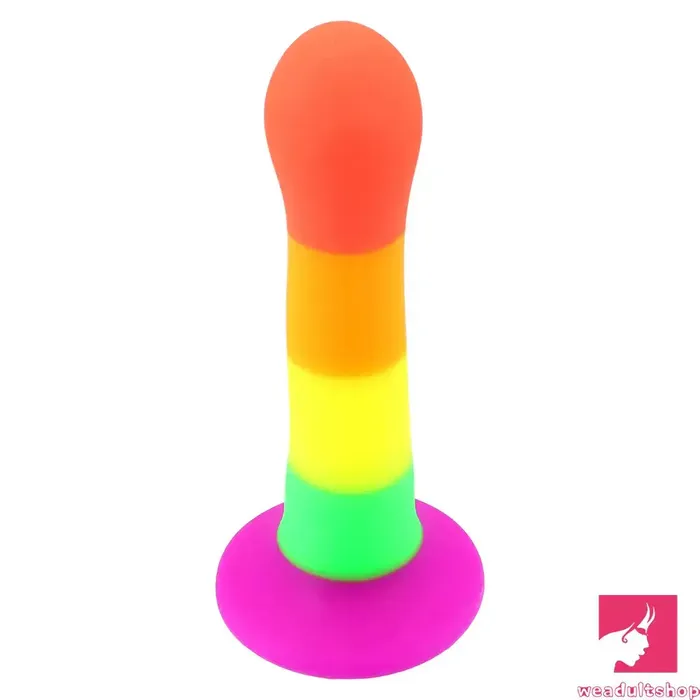 Anal 689in Colorful Silicone Soft Rainbow Dildo For Anal Vaginal Orgasm Weadultshop