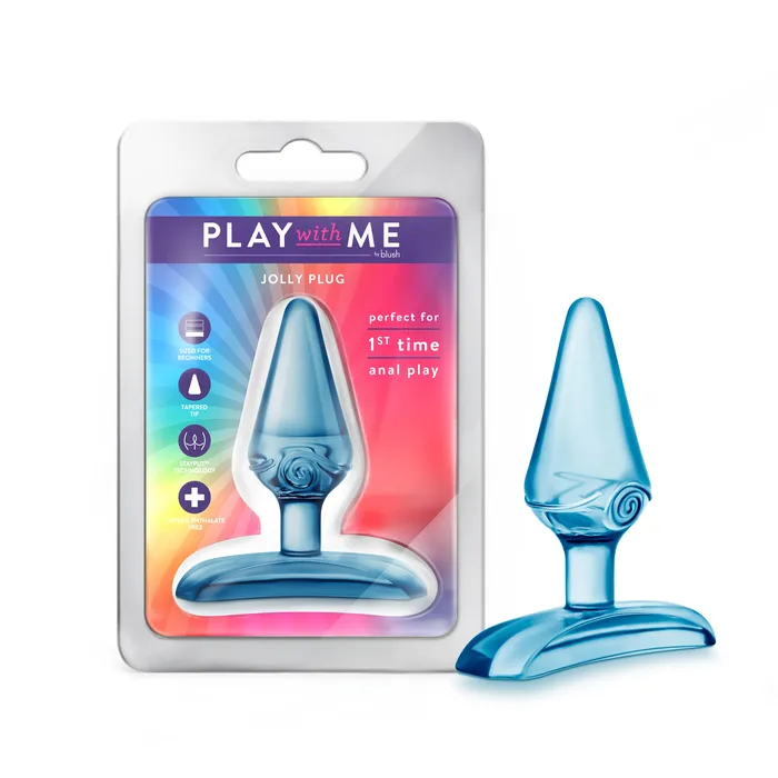 Anal Blush Play With Me Jolly Plug Blue