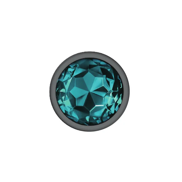 Anal Cheeky CharmsGunmetal Metal Butt Plug RoundTealLarge Viben