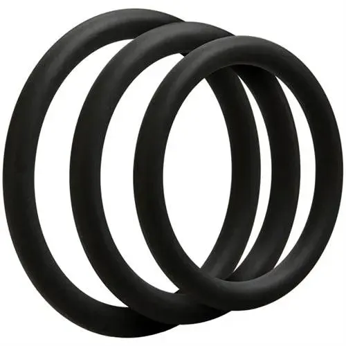 Anal Doc Johnson Optimale 3 C Ring Set Thin Black
