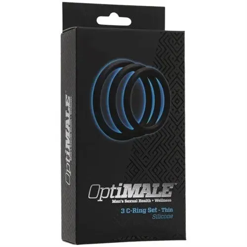 Anal Doc Johnson Optimale 3 C Ring Set Thin Black