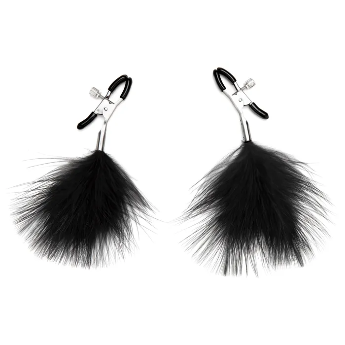 Anal Lux Fetish Feather Nipple Clips For Light Sensations