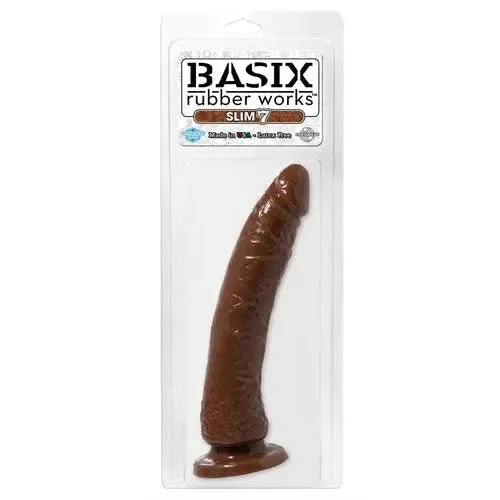 Basix Rubber Works Slim 7 Inch With Suction Cup Brown Pipedream Dildos Basix Rubber Works Slim 7 Inch With Suction Cup Brown Pipedream Dildos