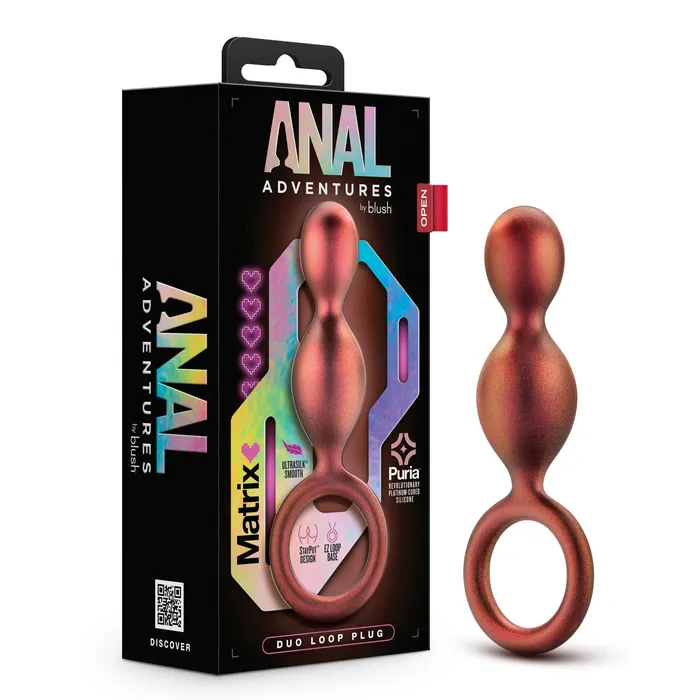 Blush Anal Anal Adventures Matrix Duo Loop Plug Copper