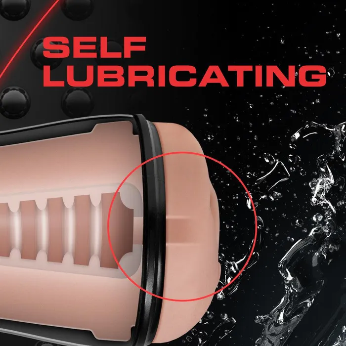 Blush Male Sex Toys M for Men Soft and Wet Pussy With Pleasure Ridges and Orbs Self Lubricating Stroker Cup Vanilla