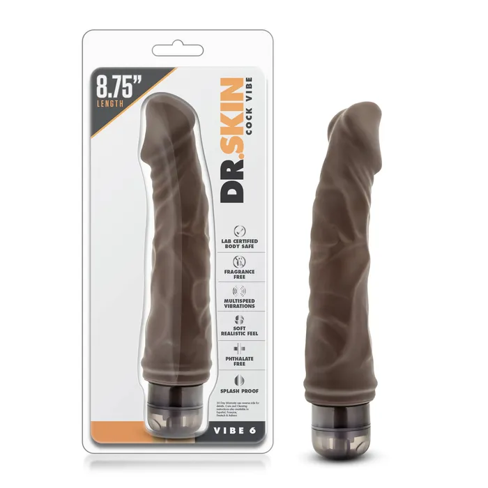Blush Vibrators Dr Skin Vibe 6 Chocolate