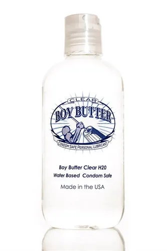 Boy Butter Clear H2O Silky Smooth WaterBased Lube with Aloe 8 Oz Boy Butter Male Sex Toys Boy Butter Clear H2O Silky Smooth WaterBased Lube with Aloe 8 Oz Boy Butter Male Sex Toys