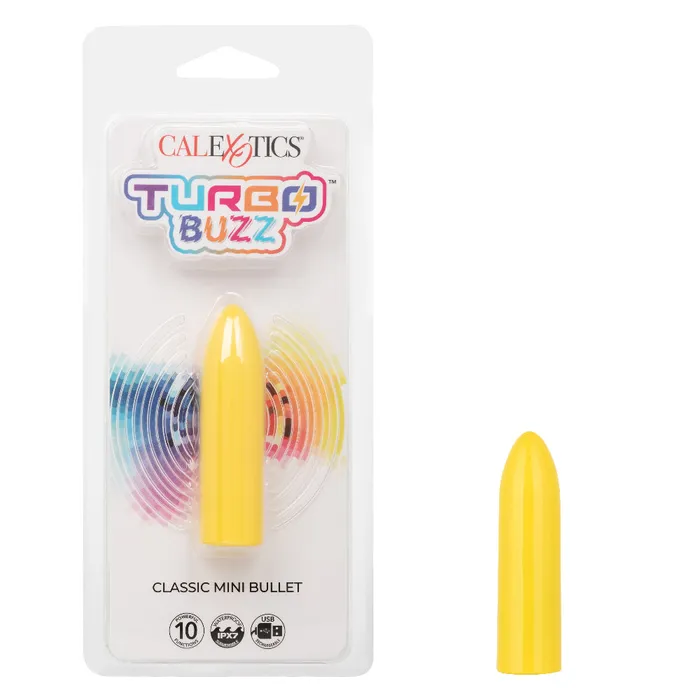 CalExotics Female Sex Toys Turbo Buzz Classic Mini Bullet Yellow CalExotics Female Sex Toys Turbo Buzz Classic Mini Bullet Yellow