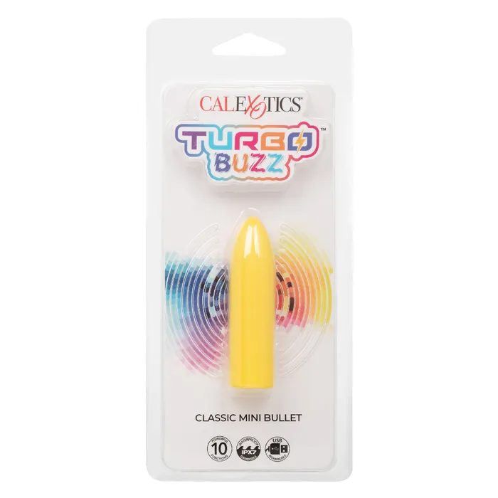 CalExotics Female Sex Toys Turbo Buzz Classic Mini Bullet Yellow CalExotics Female Sex Toys Turbo Buzz Classic Mini Bullet Yellow
