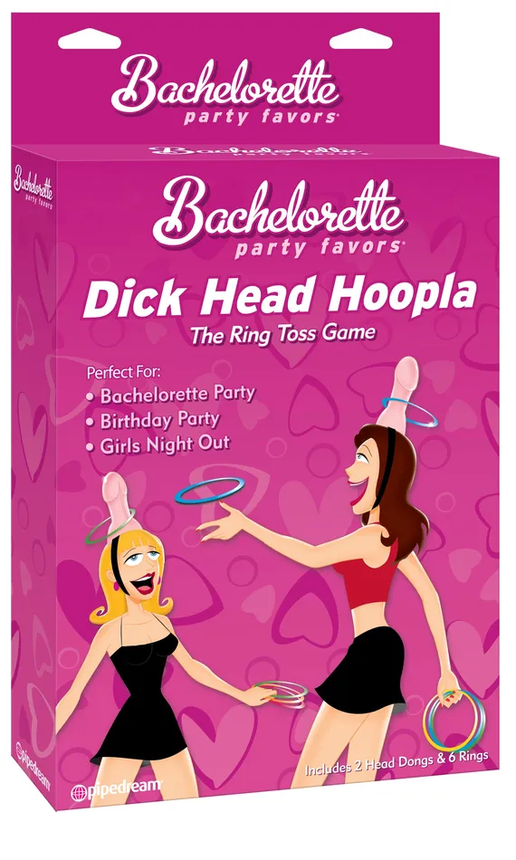 Couples Pipedream Bachelorette Ring Toss Fun Headstraps with Dongs and Rings Party Game