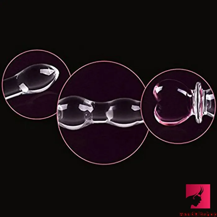 Dildos Weadultshop 827in Cute Heart Design Head Glass Wand Dildo For G Spot