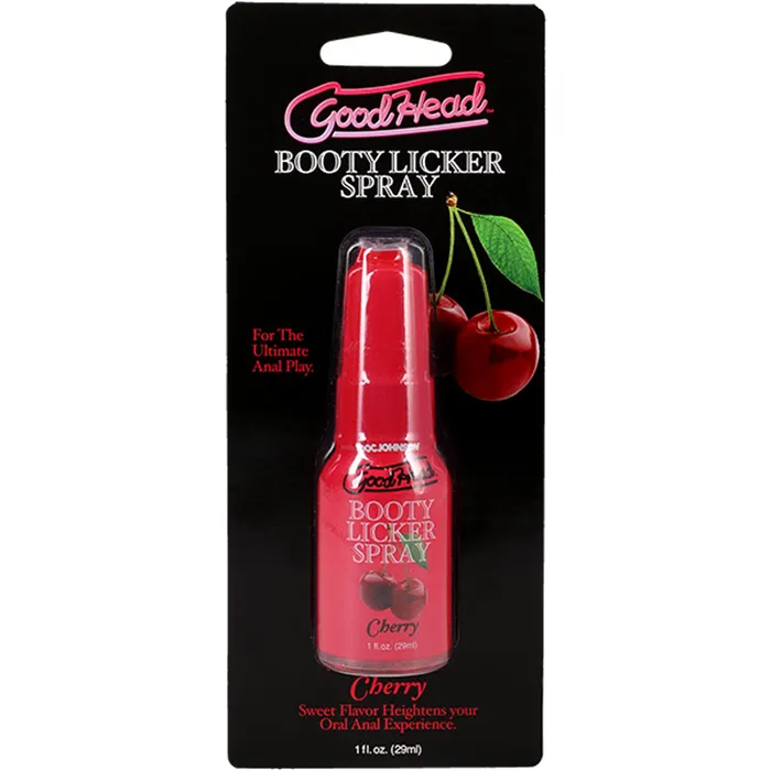 Doc Johnson Male Sex Toys Goodhead Booty Licker Spray Cherry 1 Fl Oz