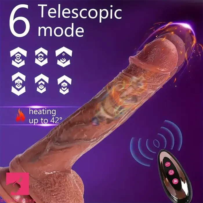 Female Sex Toys 9in Soft Vibrating Thrusting Heating Big Lifelike Auto Electric Dildo Weadultshop