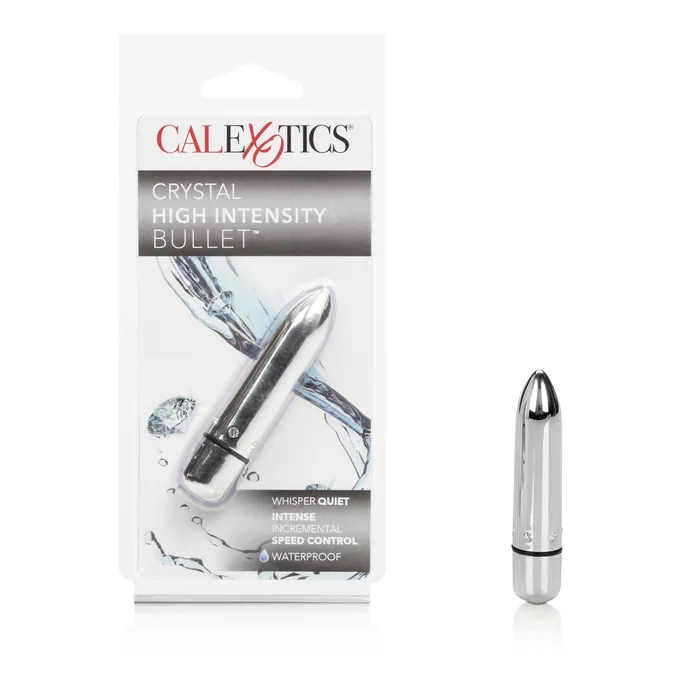 Female Sex Toys Calexotics Glamorous Crystal Bullet Vibrator Intense Power Quiet and Waterproof Fun