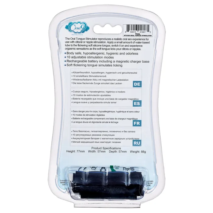 Health and Wellness Flutter Oral Tongue Stimulator Teal Cloud 9 Novelties Vibrators Health and Wellness Flutter Oral Tongue Stimulator Teal Cloud 9 Novelties Vibrators