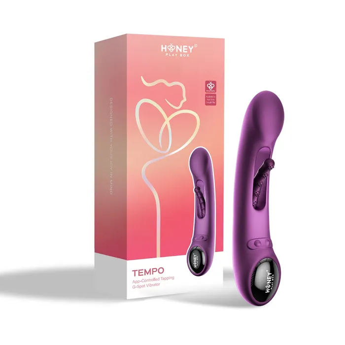 Honey Play Box Vibrators Tempo AppControlled Tapping GSpot Vibrator Purple Honey Play Box Vibrators Tempo AppControlled Tapping GSpot Vibrator Purple