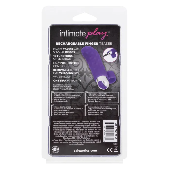 Intimate Play Rechargeable Finger Teaser CalExotics Female Sex Toys