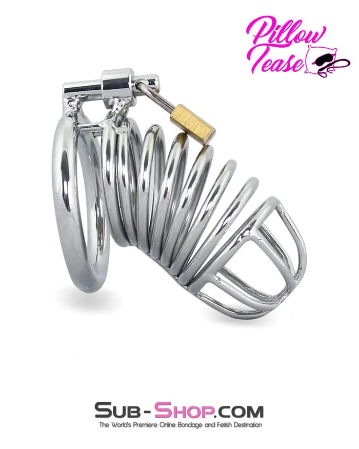 Male Sex Toys 3749M Cock Blocker Locking Steel Tease and Torment Chastity Cock Cage Moonwell Male Sex Toys 3749M Cock Blocker Locking Steel Tease and Torment Chastity Cock Cage Moonwell