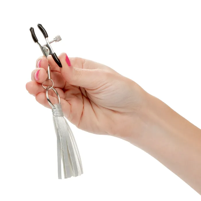 Male Sex Toys Calexotics Fun Tassel Nipple Clamps for Exciting and Comfortable Adventures