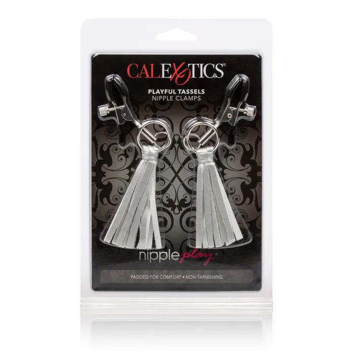 Male Sex Toys Calexotics Fun Tassel Nipple Clamps for Exciting and Comfortable Adventures