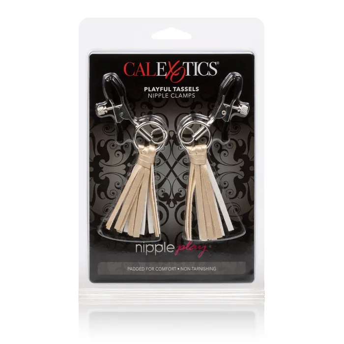 Male Sex Toys Calexotics Fun Tassel Nipple Clamps for Exciting and Comfortable Adventures