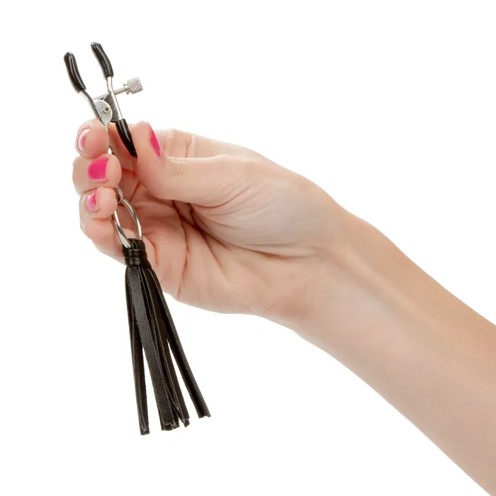 Male Sex Toys Calexotics Fun Tassel Nipple Clamps for Exciting and Comfortable Adventures