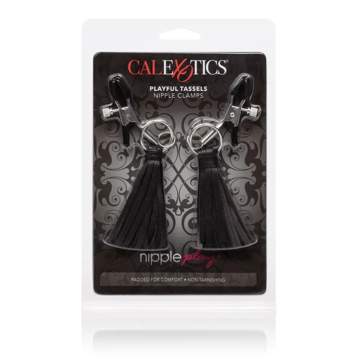 Male Sex Toys Calexotics Fun Tassel Nipple Clamps for Exciting and Comfortable Adventures