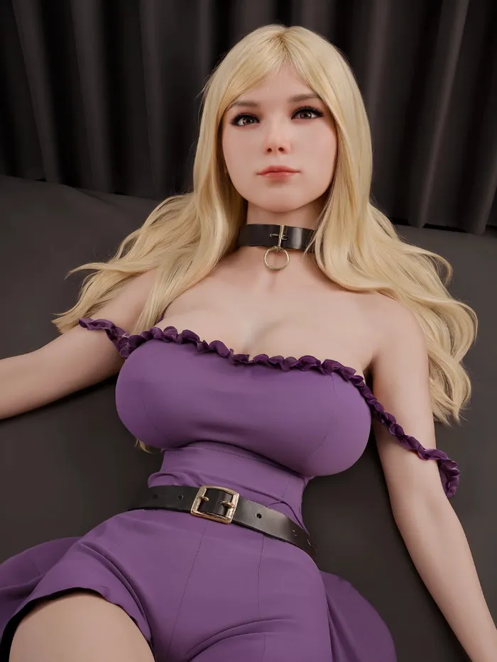 Male Sex Toys F4464153cm5ft 34kg H Cup Blonde Silicone Head Sex Doll Aibei Doll Aibei Doll
