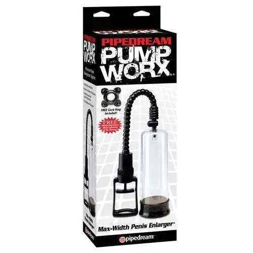 Male Sex Toys Pipedream Pump Worx MaxWidth Penis Enlarger Black