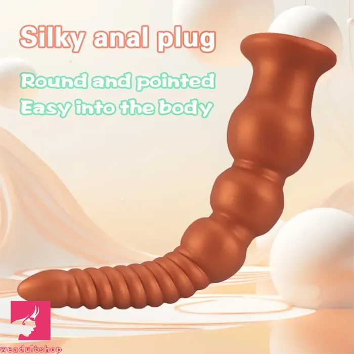 Male Sex Toys Weadultshop 945in 114in 132in Big Silicone Soft Anal Plug Dildo With Butt Beads