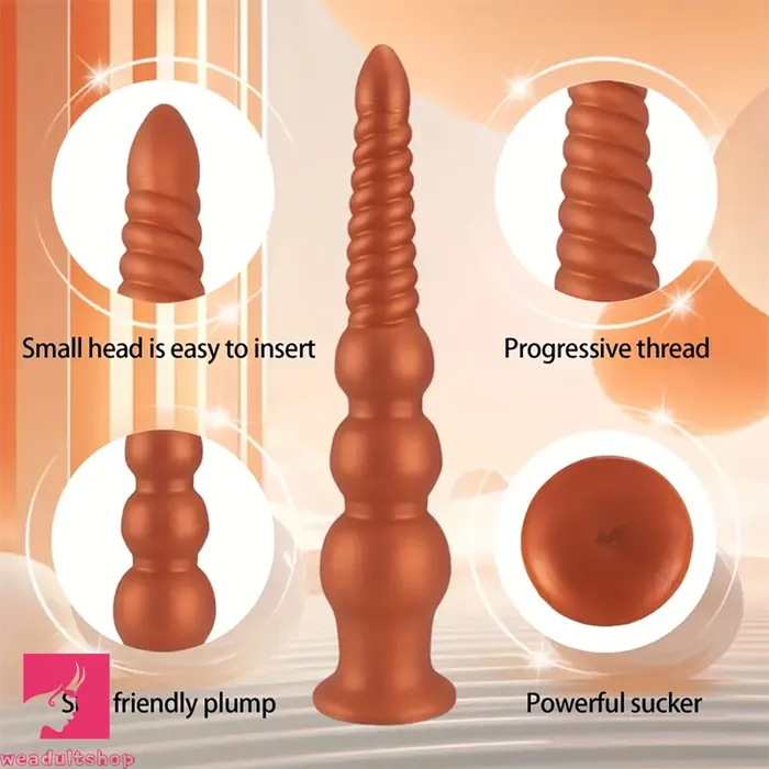 Male Sex Toys Weadultshop 945in 114in 132in Big Silicone Soft Anal Plug Dildo With Butt Beads