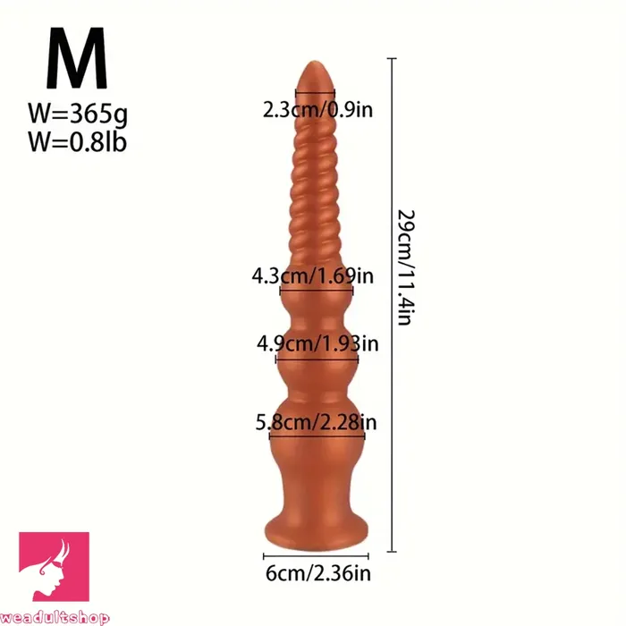 Male Sex Toys Weadultshop 945in 114in 132in Big Silicone Soft Anal Plug Dildo With Butt Beads