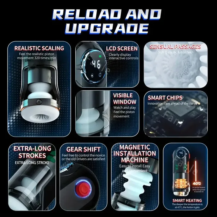 Male Sex Toys Weadultshop VBP 9 Vibration Push Heating Screen Display Ultimate Auto Masturbator Male Sex Toys Weadultshop VBP 9 Vibration Push Heating Screen Display Ultimate Auto Masturbator